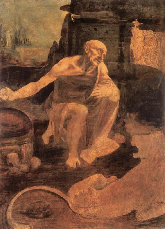 LEONARDO da Vinci Holy Hieronymus oil painting picture